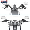 sinocea0 Black Rear View Mirrors For Harley Davidson Electra Glide
