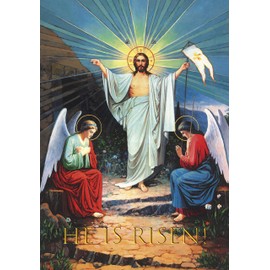Prickly Products He Is Risen Religious Easter Poster A4 210mm x 297mm Print Only GCP055