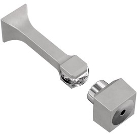 Franklin Brass Classic Edge (2-Pack) 3" Magnetic Door Stop Matte Nickel Magnetic Door Catch Stoppers for Bottom of Door Holder to Keep Door Open Protects Wall Solid Rigid Magnet Door Stop B47313K-MN-C