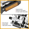 Partuto Pair Bicycle Pedals with Toe Clip Foot Strap Reflective