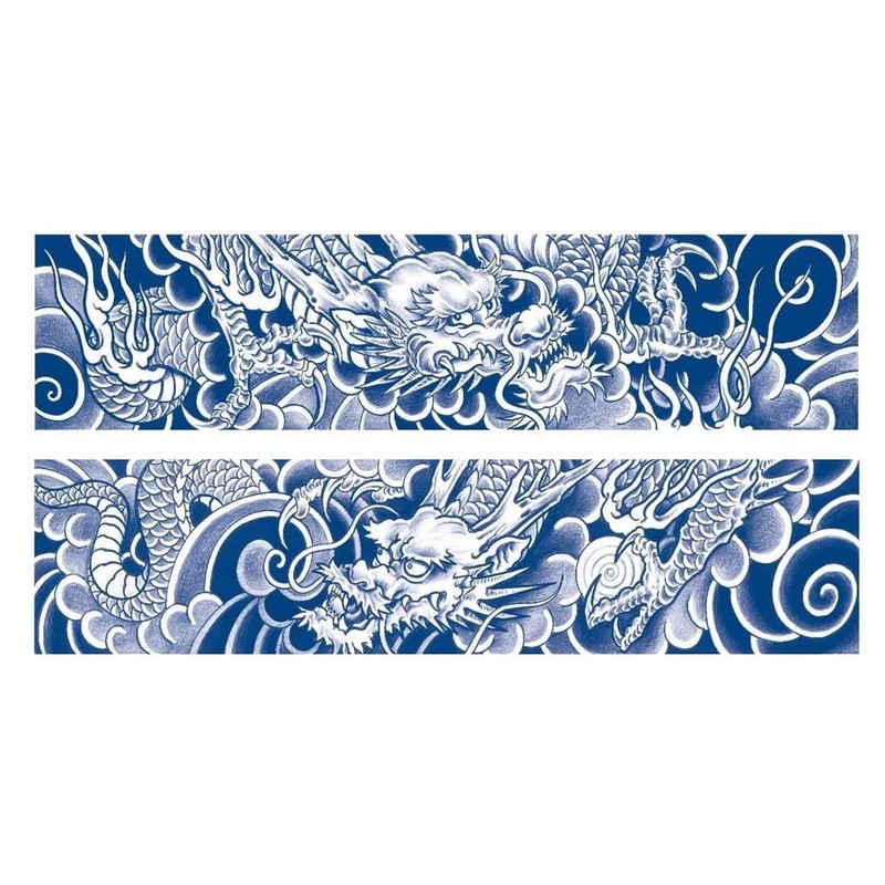 GZBH07 10 Temporary Bracelet Tattoo Dragon Tattoo Semi-Permanent Tattoos Long-Lasting