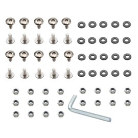 20 Sets ATV Plastic Body Fender M6 Bolt Washer & Nut 6mm M6 x 16mm for 50cc 70cc 90cc 110cc 125cc 150cc 200cc 250cc 300cc