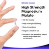 마그네슘 보충제 1000mg - 순수 마그네슘 말레이트 캡슐 - 뼈와