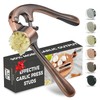 Premium Garlic Press, Professional Garlic Mincer, Easy to Squeeze and