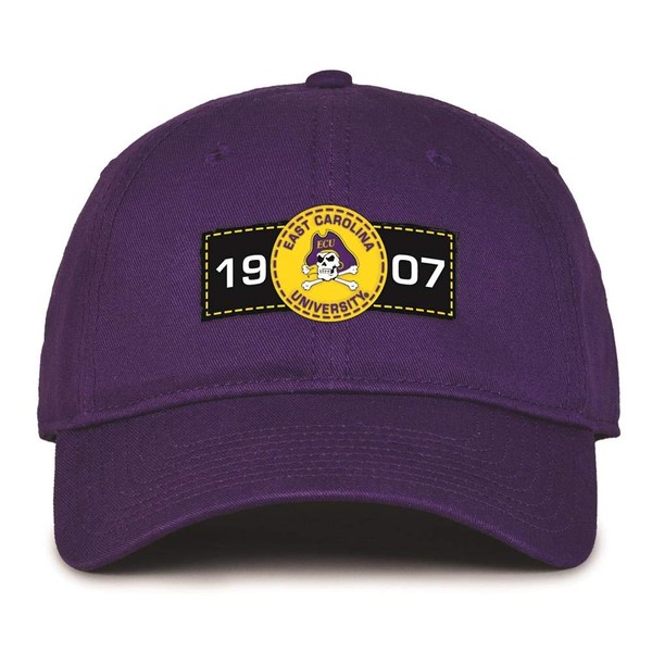 ECU East Carolina University Hat Classic Relaxed Twill Adjustable Cap Purple