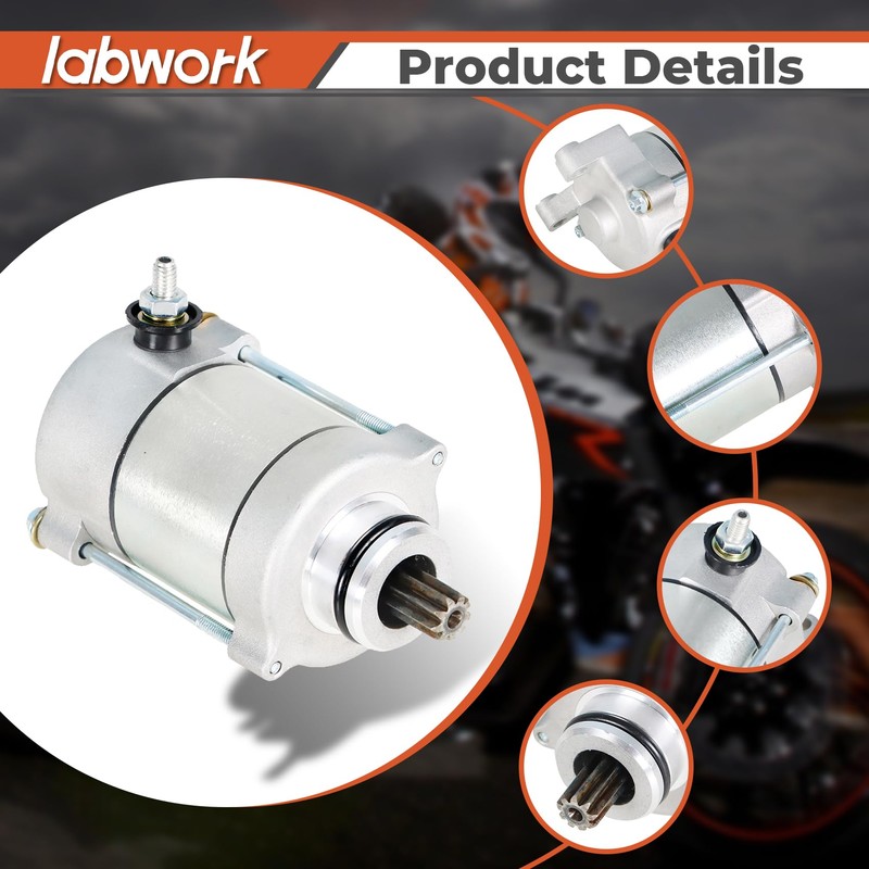 labwork Starter Motor Replacement for Honda CRF450X CRF450 2005-2018 31200-MEY-671