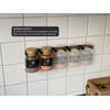 Printari Spice Rack Wall Shelf for 5 Ankerkraut Cork Jars