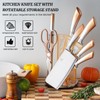 8 Pcs Knife Set with Acrylic Block, Stainless Steel Sharp