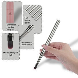 yihuale 12Pcs Nail Art Brushes, Nail Gel Polish Painting Brush Nail Liner Brush, Nail Brush Gift for DIY Manicure Salon at Home (silver)