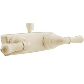 Dura Faucet (DF-SA100C-BQ RV Shower Faucet Valve Diverter with Classical Handles (Bisque Parchment)