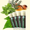 Bálsamo labial orgánico USDA de Earths Daughter, paquete de 4