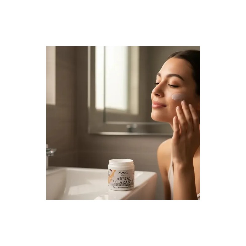 Crema Facial Aclarante De Arroz Natural Chic Style 125ml