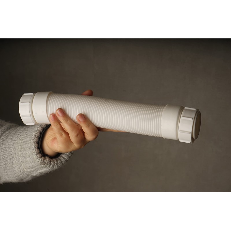 Mucol Low Profile P Trap,Expandable & Flexible Double Bowl Sink