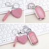 Vicoca for Honda Key fob Cover with Diamond Heart Keychain,