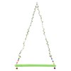 Chicken Parrot Large Bird Pet Swing Green Hanging Wooden Toy