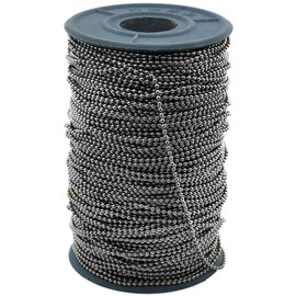 Sabrina Silver Stainless Steel Bead Ball Chain 1.5 mm 100 Yard Spool