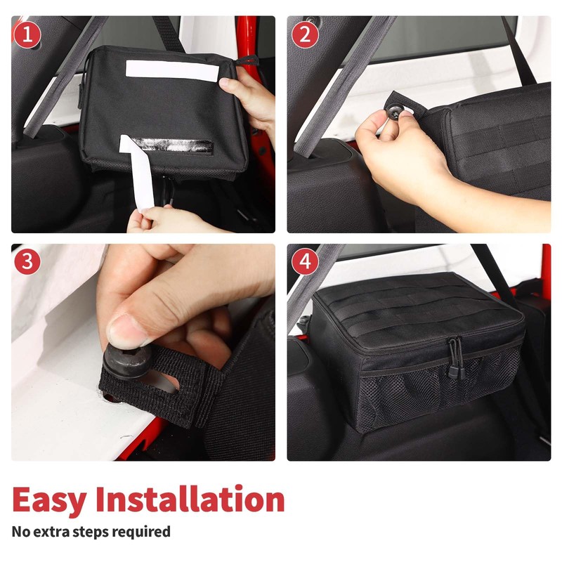 Linskip for 2024-2025 Jeep Wrangler Storage Trunk Organizer, Wheel Well