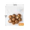 Vacuum sealer bags for food,reusable double zipper vacuum bag with