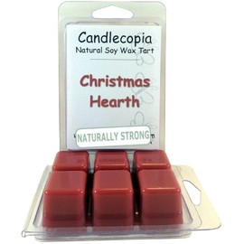 Candlecopia Christmas Hearth Strongly Scented Hand Poured Vegan Wax Melts, 12 Scented Wax Cubes, 6.4 Ounces in 2 x 6-Packs