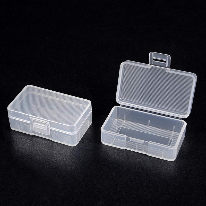 uxcell Battery Storage Case Holder Transparent for 9V Battery Capacity