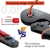 0.08-16mm² Bootlace Ferrule Crimping Tool, Preciva AWG 28-5 Crimping Tools