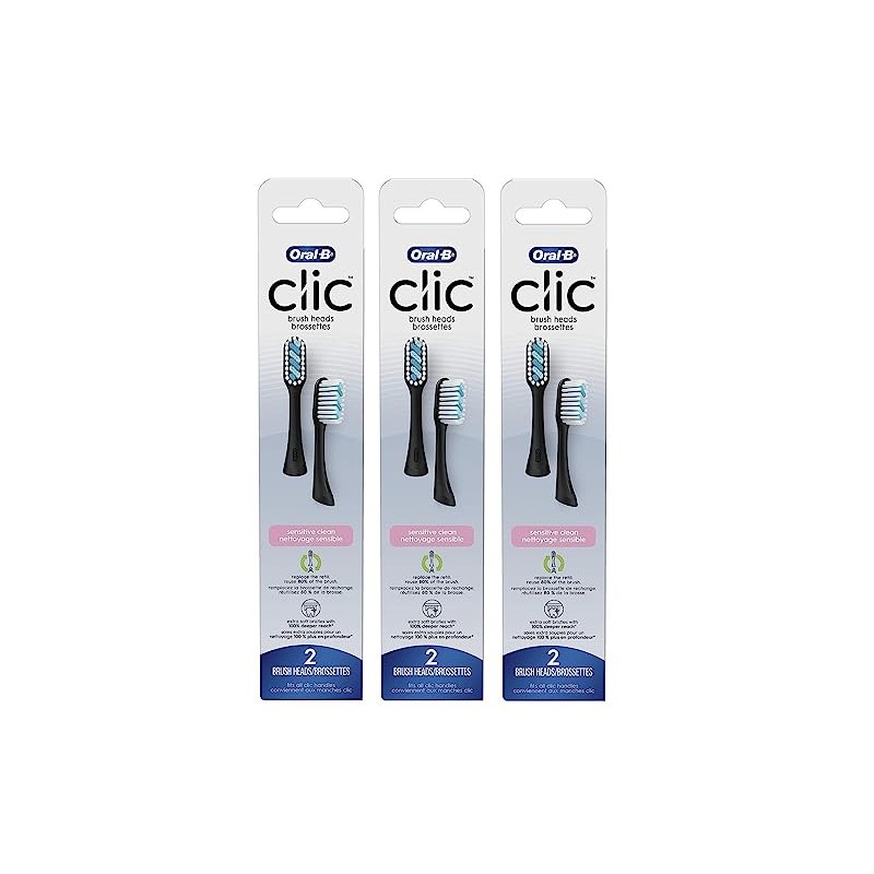 Oral-B- Cabezales de repuesto para cepillo de dientes Clic Sensitive