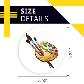 Artist's Palette Ornament,Christmas Ornament Xmas Tree Ornaments,Suitable for Home,Party Decorations