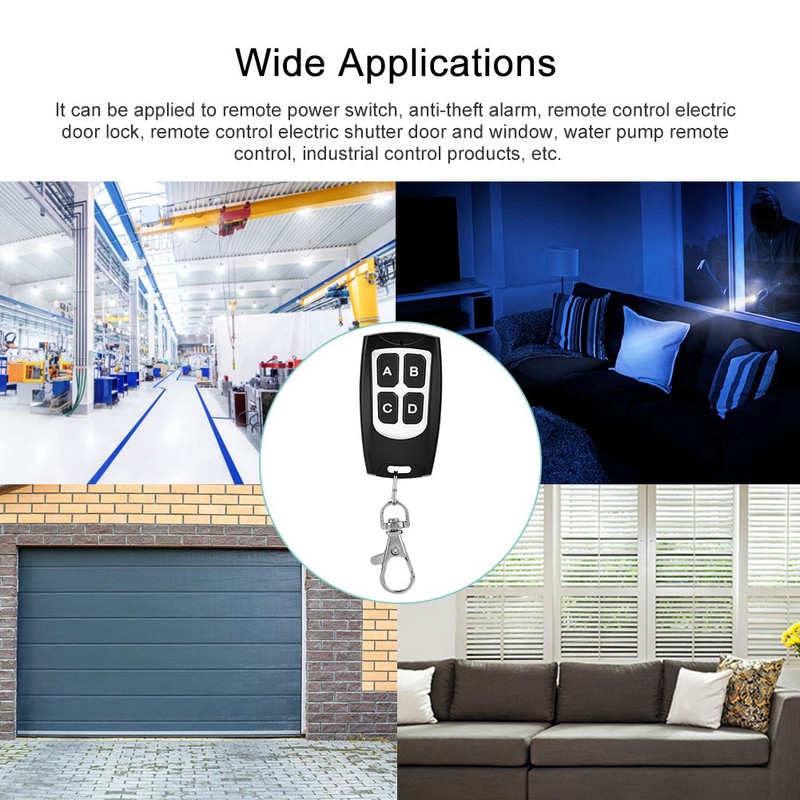 Learning Code Wireless Controller with 4-Button RF 1 Module 2