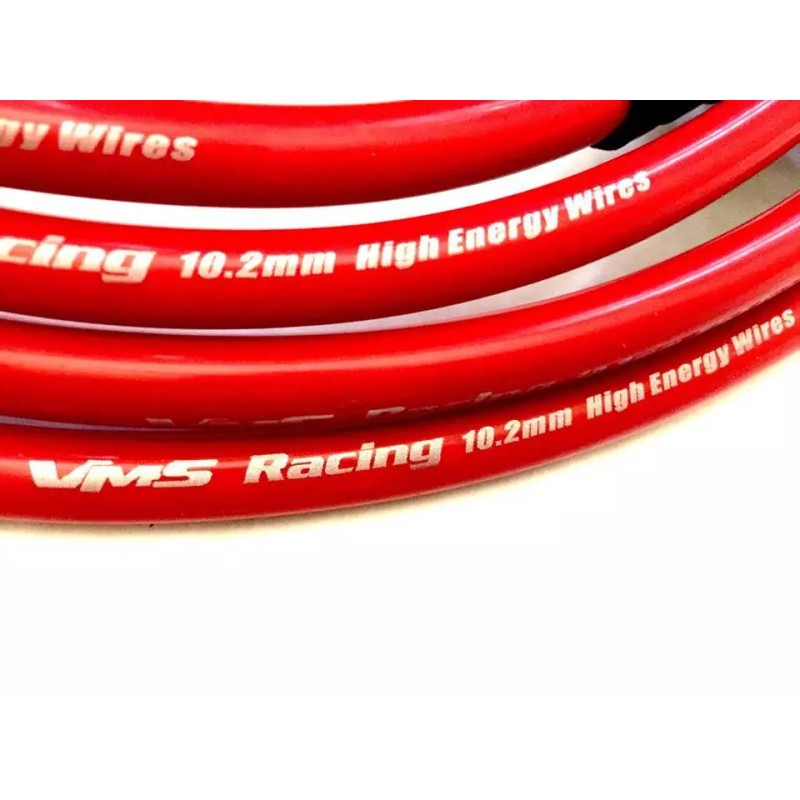VMS RACING 10.2MM RED SPARK PLUG WIRES FOR HONDA CIVIC