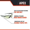 Malta Dynamics APEX Safety Glasses, ANSI/ISEA Z87.1, Indoor/Outdoor, 36 Pair