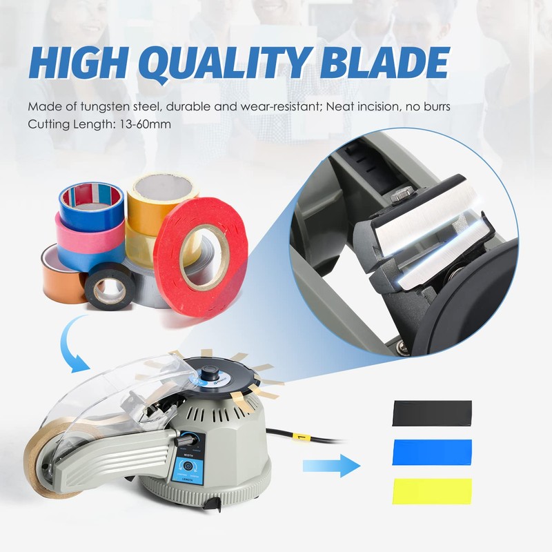Frifreego Automatic Tape Dispenser Rotary Disc Tape Cutting Machine, 13-60mm