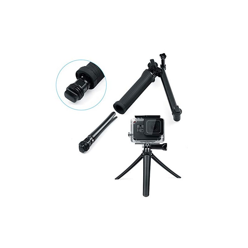FitStill Waterproof 3 Way Tripod for Go Pro Hero 12/11/10/9/8/7/6/5/4