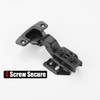 JQK Cabinet Hinges Black, 100 Degree Soft Closing Insert Door