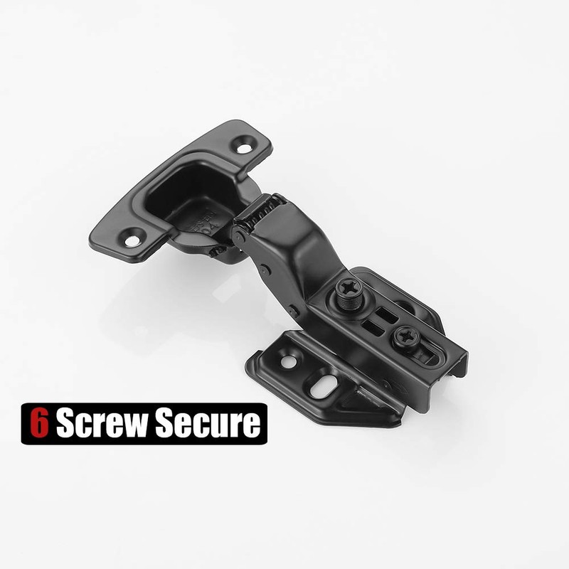 JQK Cabinet Hinges Black, 100 Degree Soft Closing Insert Door