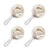 4Pcs Coffee Filter,Flannel Cloth Coffee Filter Strainers with Steel Handle,Reusable