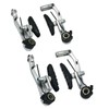 Dia-COMPE VC733 V-Brake Set Calipers Long arm, Silver, DP2854