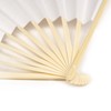 Kyoetsu Hand Fan, White, Plain, For Congratulations & Condolences, Japanese