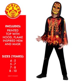 Bristol Novelty 1000766M000 Fire Devil Kids Fancy Dress, Boys, Multicolour, 7-8 Years
