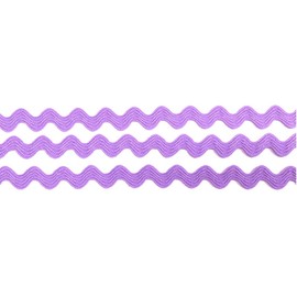 Großhandel für Schneiderbedarf 5 m Zag Braid, 8 mm, Lilac, Polyester, Synthetic, Carnival, All Occasions, Lilac or Purple, Plain