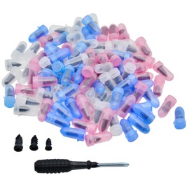 OZXNO 100 Pcs Tire Repair Rubber Nail 3 Sizes Screw Tire Plugs with Screwdriver for Car Motorcycle Truck Tractor Tire Puncture Repair