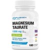 Puregen Labs Magnesium Taurate 1500mg per Serving High Potency 180
