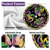 Fzbali Mardi Gras Mask Christmas Tree Skirt, 48 Inches Lace-up