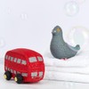 My First Natural Rubber Red Double Decker Bus Baby Toy,