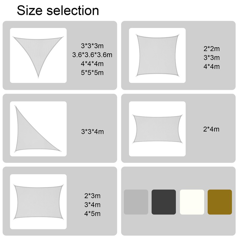 LEcylankEr Awning, Balcony, Triangular, Rectangular, Waterproof Awning Fabric, Awning, UV