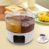 1.59 Gallons Iced Beverage Dispensers,3 Compartments 360°Rotatable Drink Dispenser with