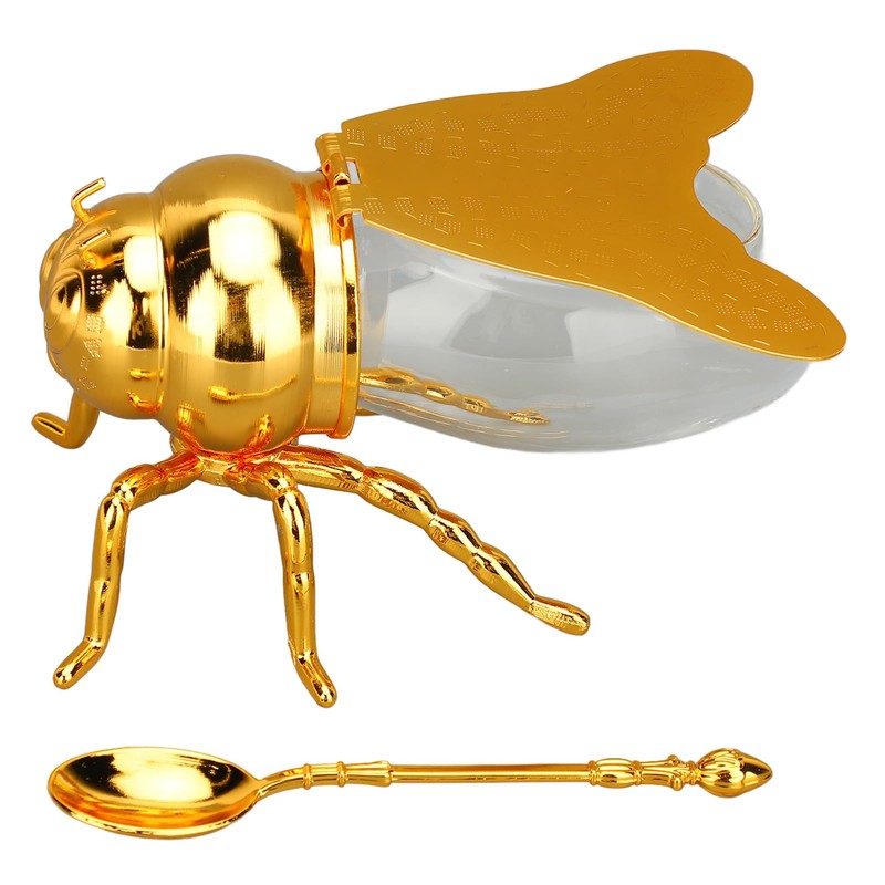 Honey Jar, Versatile Decorative Bee Shaped Honeypot for Hotel (Sxhlsellerr2g4hb8txq-11)