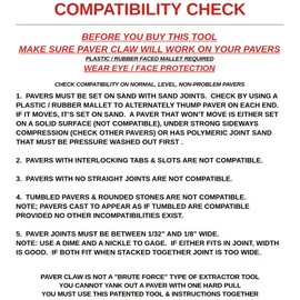 Paver Extractor (Retail clam shell package)