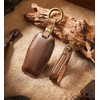 HIBEYO Leather Car Key Case Fits Mitsubishi Outlander 2022-2025 Key