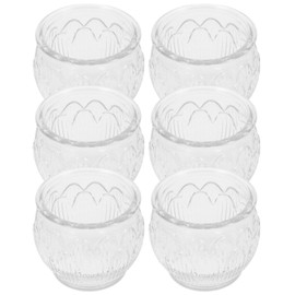 GLEAVI 6pcs Votive Candle Holders: Clear Glass Tealight Holders Set for Table Centerpiece Home Wedding Christmas Dining Room Decor