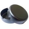 LIXINTIAN Round Stainless Steel Ash Tray,Outdoors Indoors Ash Tray,Desktop Smoking